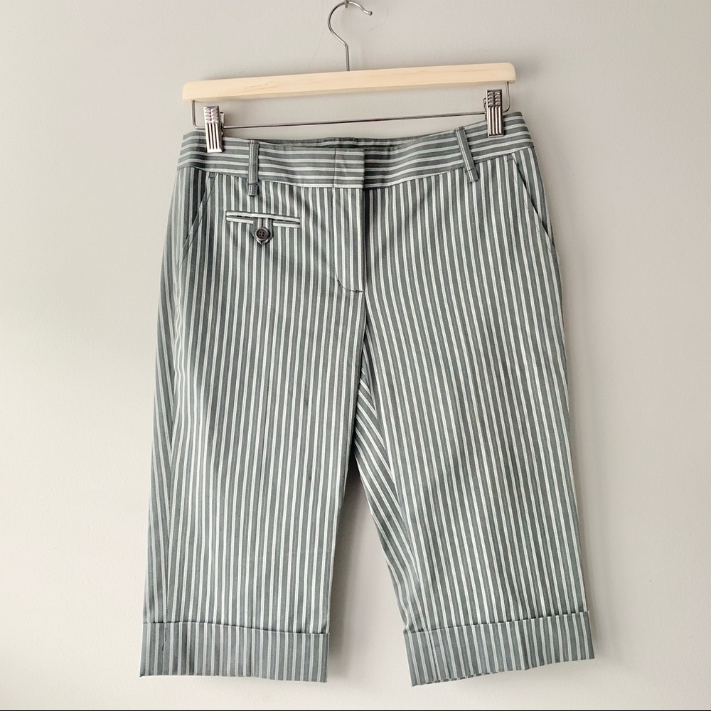 BCBG MaxAzria  Pinstripe Bermuda Dress Shorts